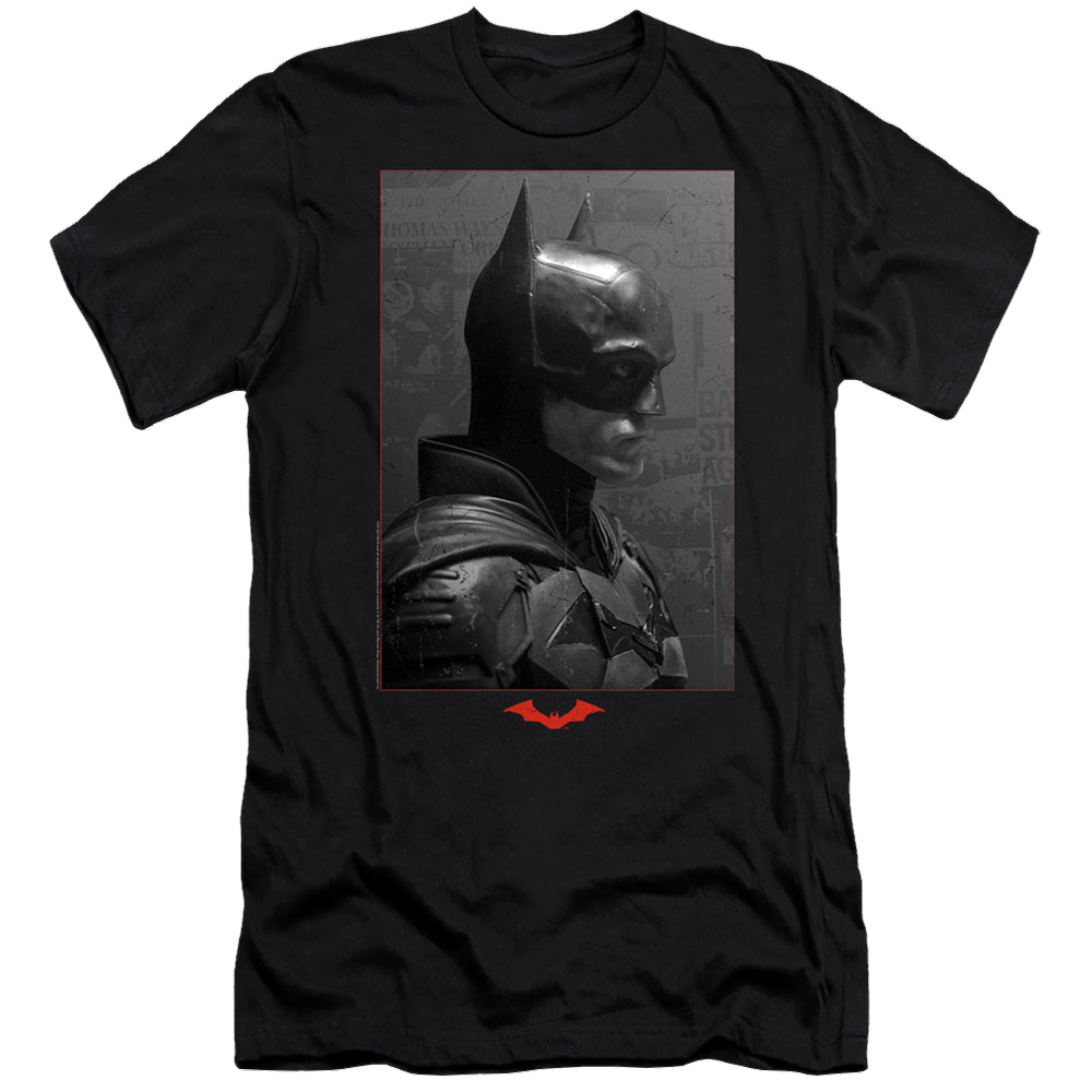 The Batman (2022) Worn Portrait - Men's Premium Slim Fit T-Shirt Men's Premium Slim Fit T-Shirt Batman