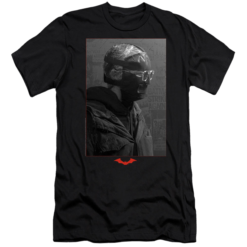 The Batman (2022) Riddler Worn Portrait - Men's Premium Slim Fit T-Shirt Men's Premium Slim Fit T-Shirt Batman