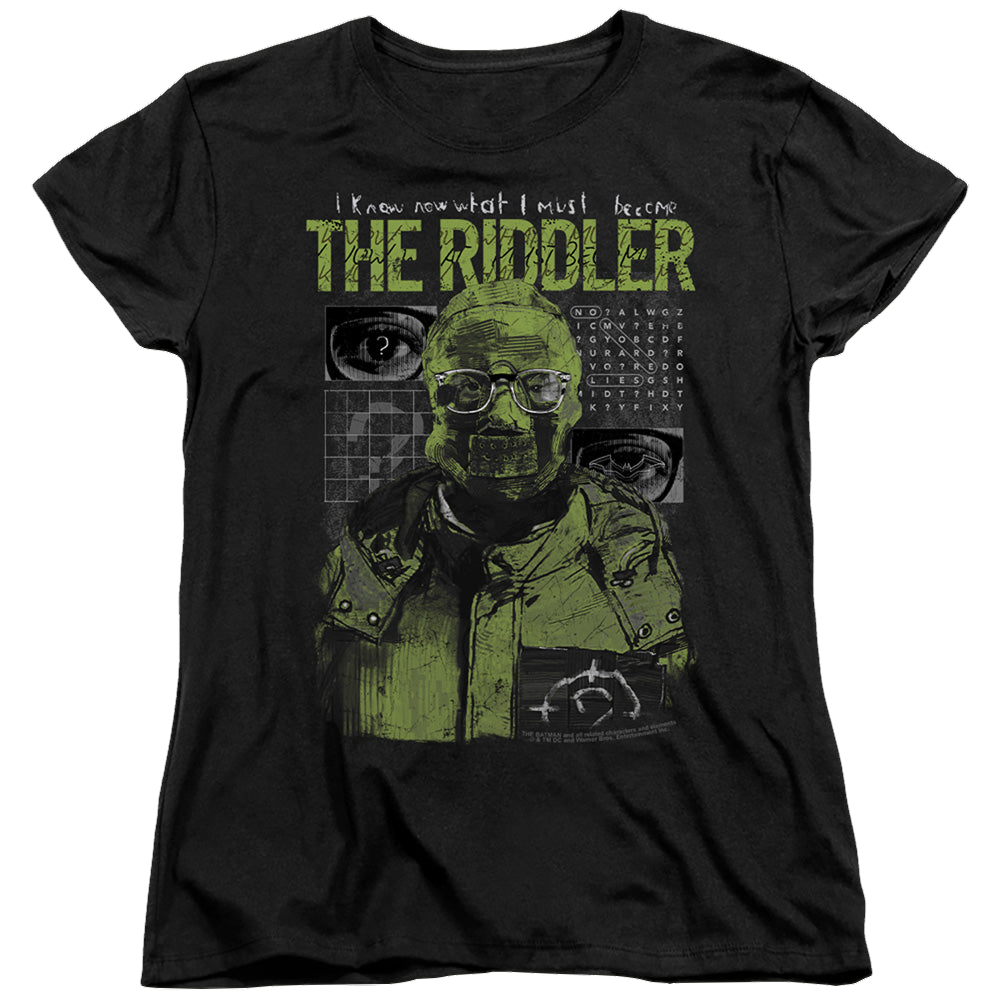 The Batman (2022) Riddler Illustration - Women's T-Shirt Women's T-Shirt Batman
