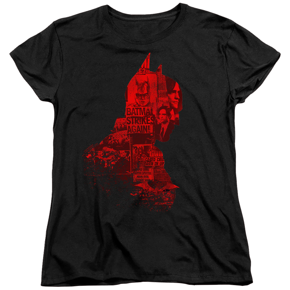 The Batman (2022) News Silhouette - Women's T-Shirt Women's T-Shirt Batman