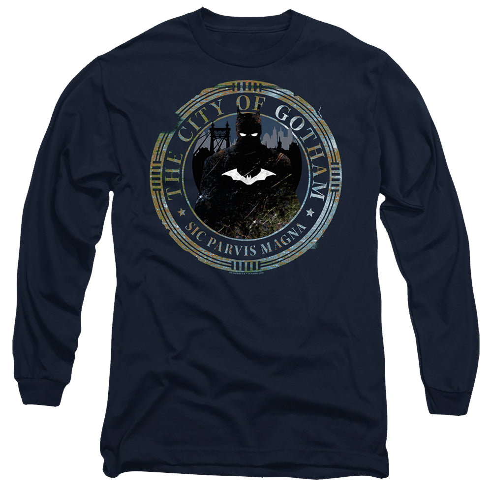 The Batman (2022) Gotham Seal - Men's Long Sleeve T-Shirt Men's Long Sleeve T-Shirt Batman