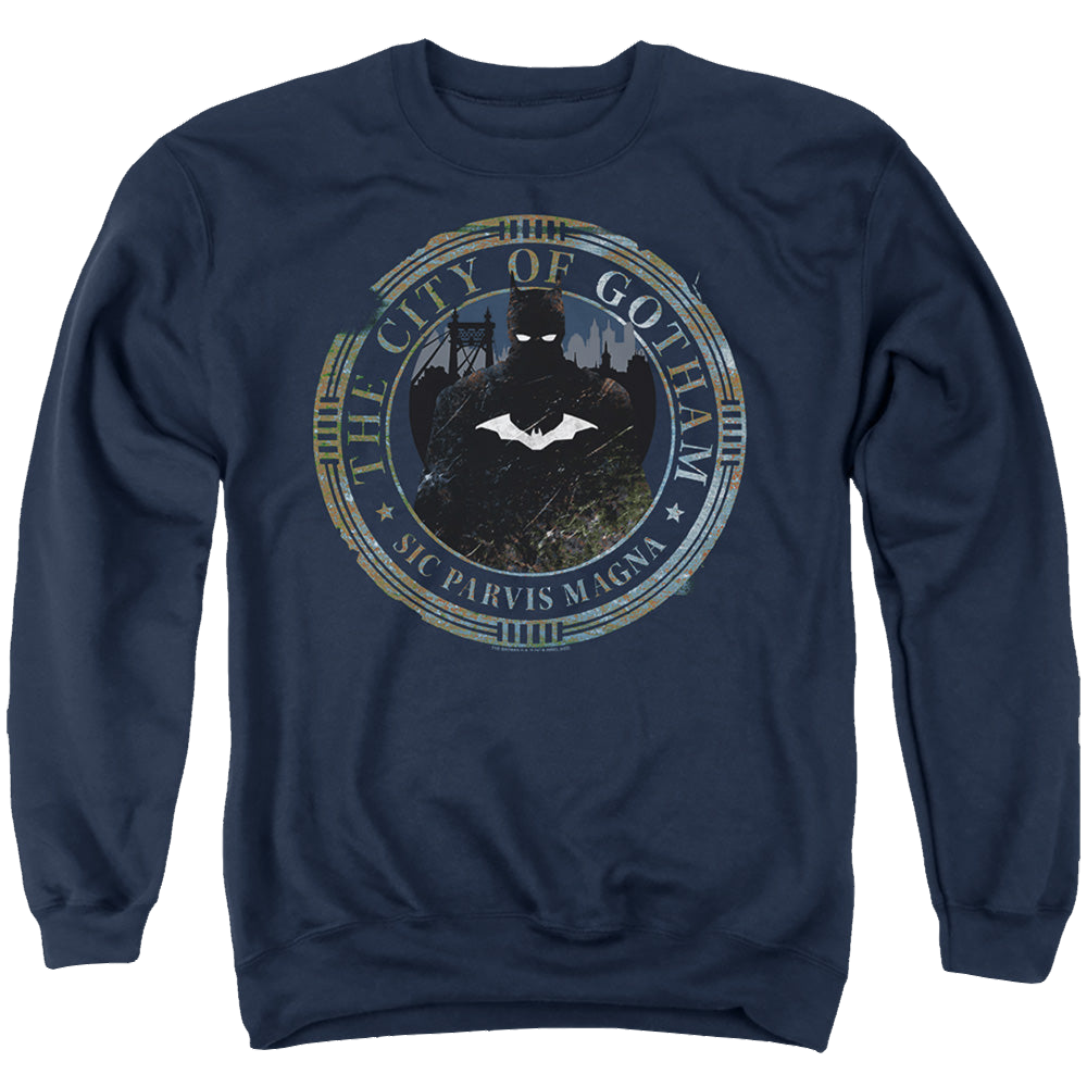 The Batman (2022) Gotham Seal - Men's Crewneck Sweatshirt Men's Crewneck Sweatshirt Batman