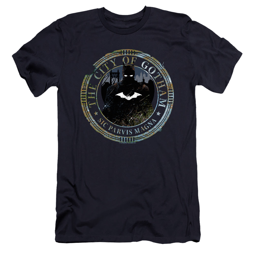 The Batman (2022) Gotham Seal - Men's Premium Slim Fit T-Shirt Men's Premium Slim Fit T-Shirt Batman