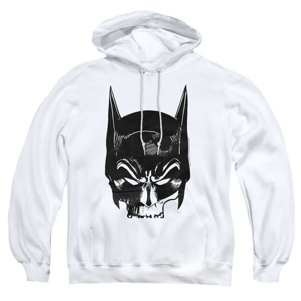 The Batman (2022) Skull On White - Pullover Hoodie Pullover Hoodie Batman