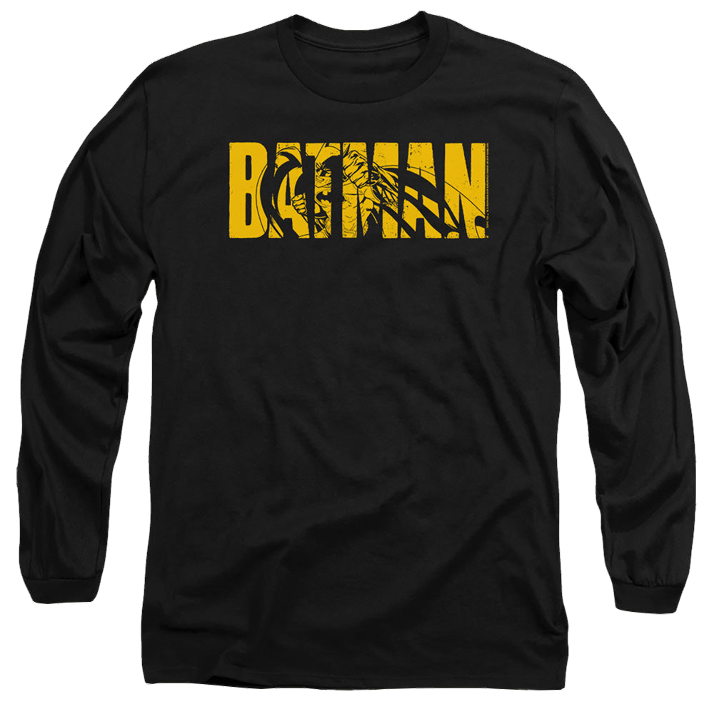 The Batman (2022) Text On Black - Men's Long Sleeve T-Shirt Men's Long Sleeve T-Shirt Batman