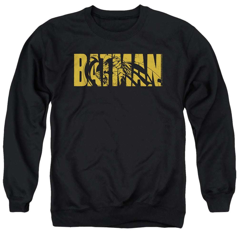 The Batman (2022) Text On Black - Men's Crewneck Sweatshirt Men's Crewneck Sweatshirt Batman