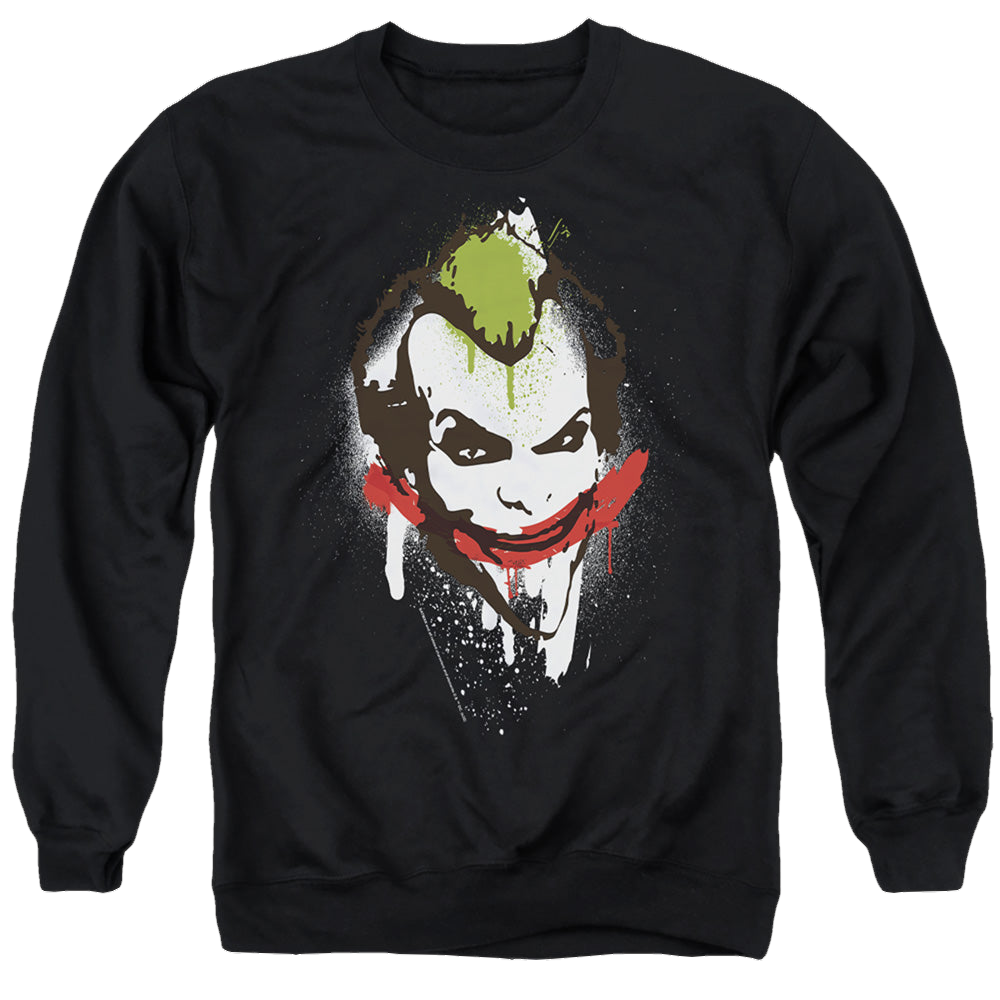 The Batman (2022) Joker Big Face - Men's Crewneck Sweatshirt Men's Crewneck Sweatshirt Batman