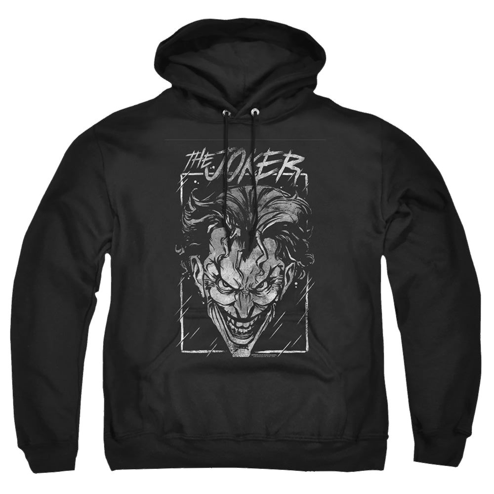The Batman (2022) Joker Storm On Black - Pullover Hoodie Pullover Hoodie Batman