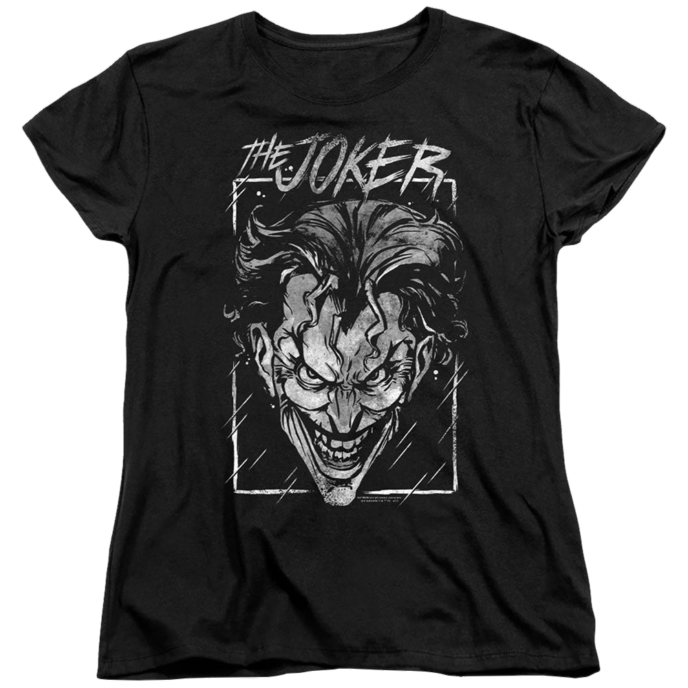 The Batman (2022) Joker Storm On Black - Women's T-Shirt Women's T-Shirt Batman