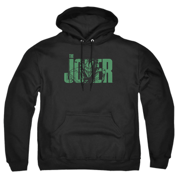 The Batman (2022) Joker Text On Black - Pullover Hoodie Pullover Hoodie Batman