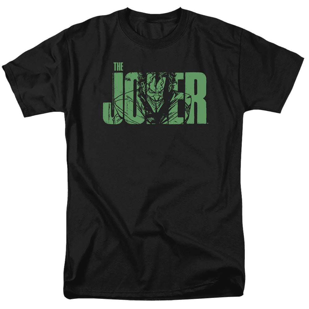 The Batman (2022) Joker Text On Black - Men's Regular Fit T-Shirt Men's Regular Fit T-Shirt Batman