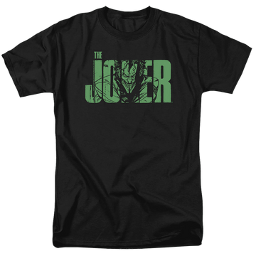 The Batman (2022) Joker Text On Black - Men's Regular Fit T-Shirt Men's Regular Fit T-Shirt Batman