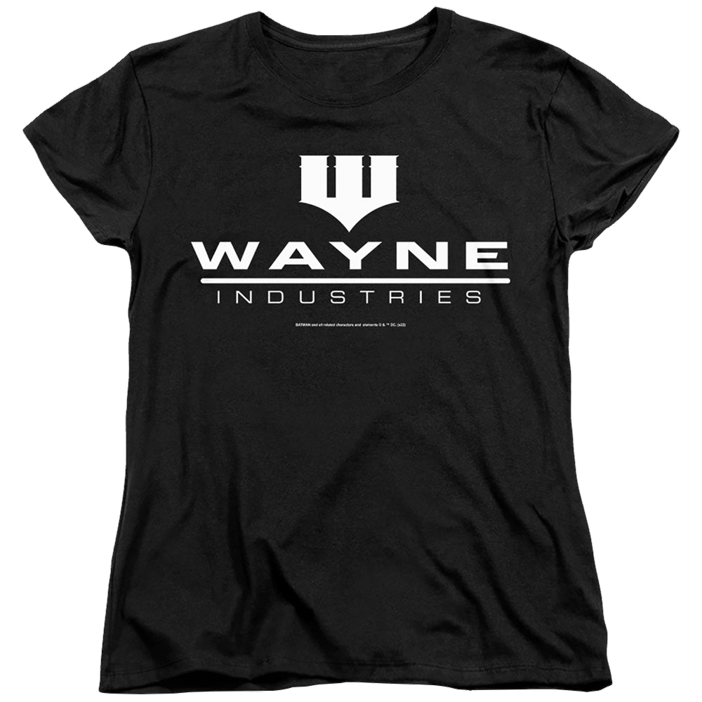 The Batman (2022) Wayne Logo On Black - Women's T-Shirt Women's T-Shirt Batman