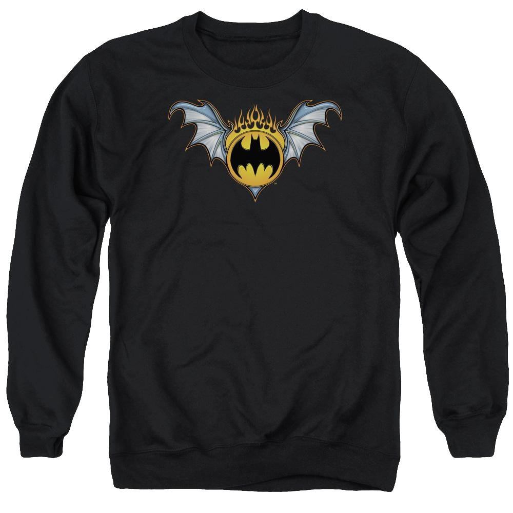 Batman Bat Wings Logo - Men's Crewneck Sweatshirt Men's Crewneck Sweatshirt Batman