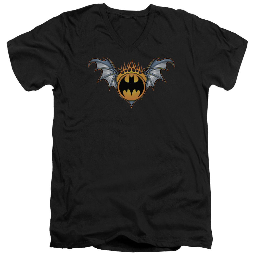 Batman Bat Wings Logo - Men's V-Neck T-Shirt Men's V-Neck T-Shirt Batman