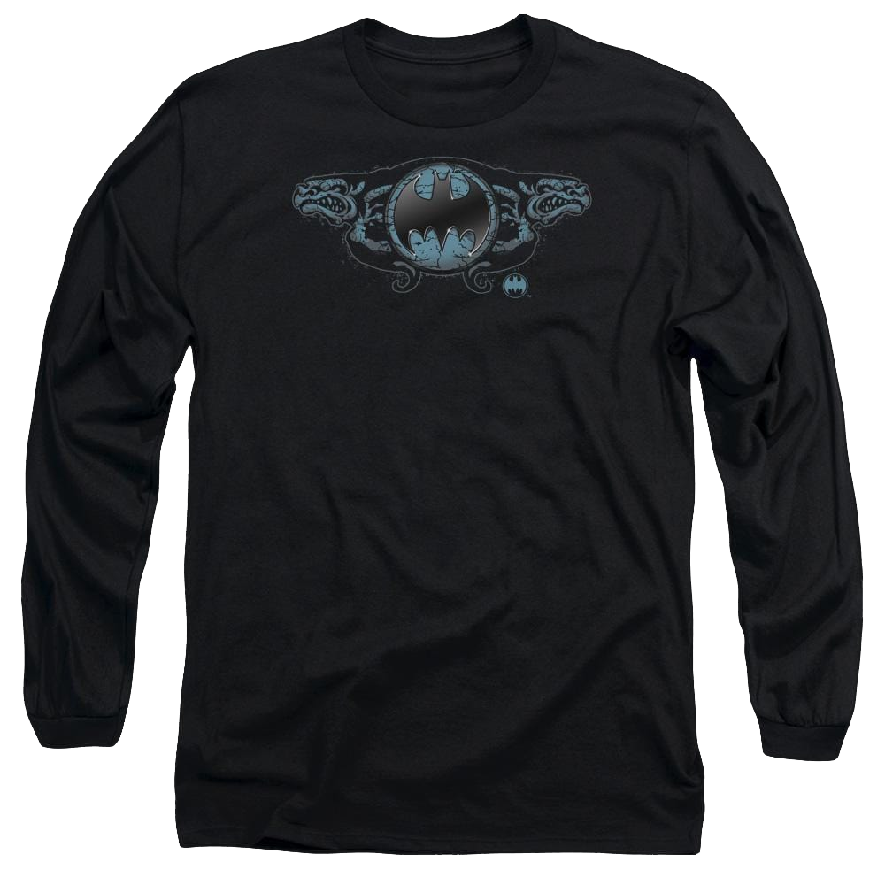 Batman Two Gargoyles Logo - Men's Long Sleeve T-Shirt Men's Long Sleeve T-Shirt Batman