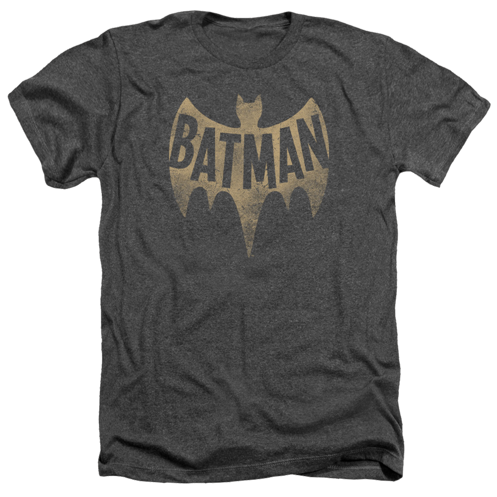 Batman - Classic TV Series Vintage Logo - Men's Heather T-Shirt Men's Heather T-Shirt Batman
