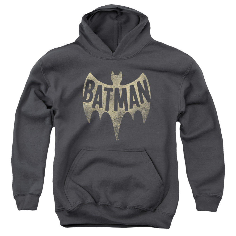 Batman Classic TV Series Vintage Logo - Youth Hoodie Youth Hoodie (Ages 8-12) Batman