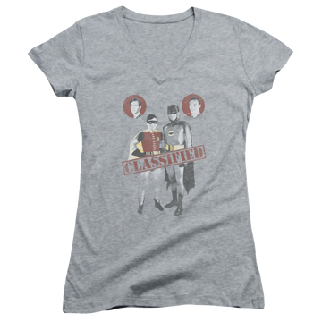 Batman - Classic TV Series Classified - Juniors V-Neck T-Shirt Juniors V-Neck T-Shirt Batman