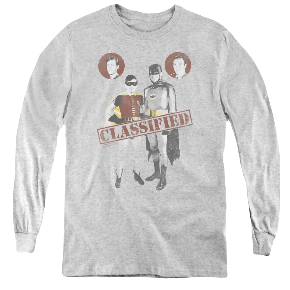 Batman Classic Tv Series Classified - Youth Long Sleeve T-Shirt Youth Long Sleeve T-Shirt Batman
