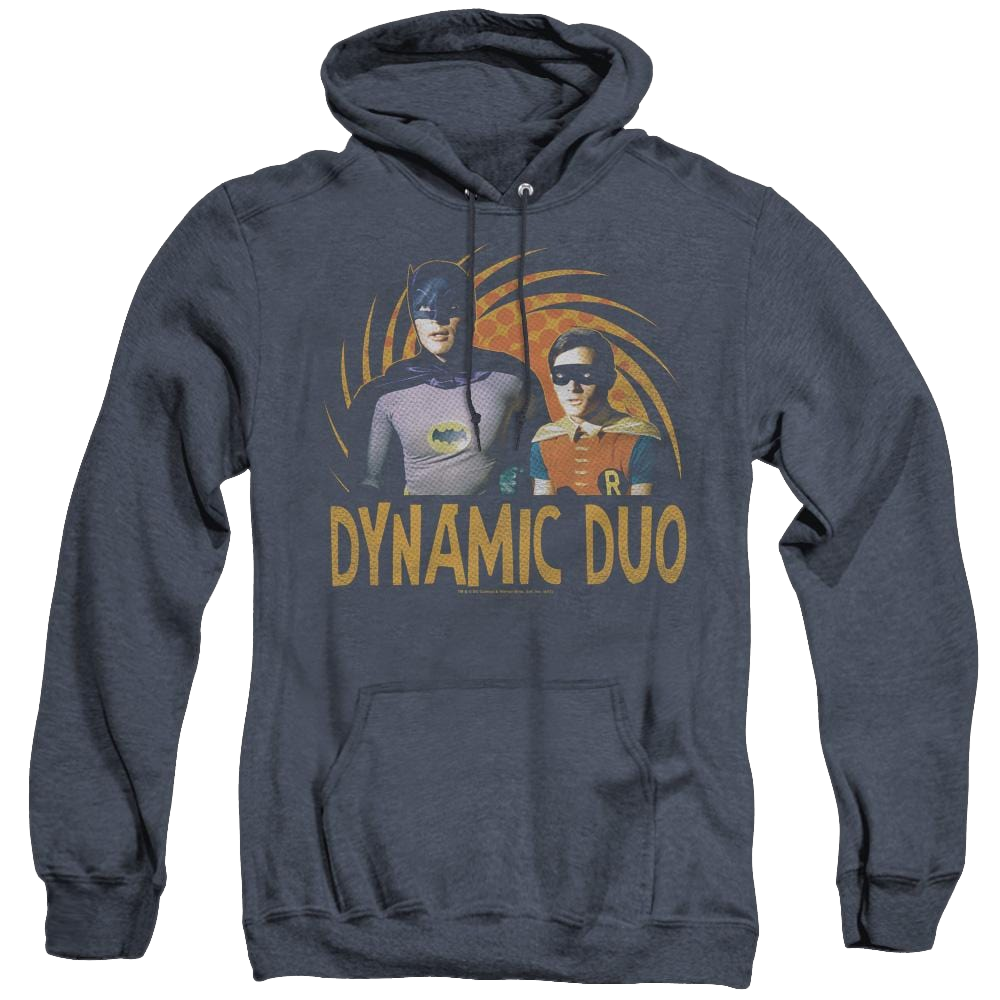 Batman Classic Tv Series Dynamic - Heather Pullover Hoodie Heather Pullover Hoodie Batman