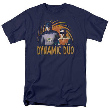 Navy men's regular fit t-shirt with Batman Classic TV Series Dynamic graphic