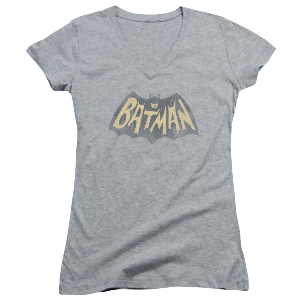 Batman - Classic TV Series Show Logo - Juniors V-Neck T-Shirt Juniors V-Neck T-Shirt Batman