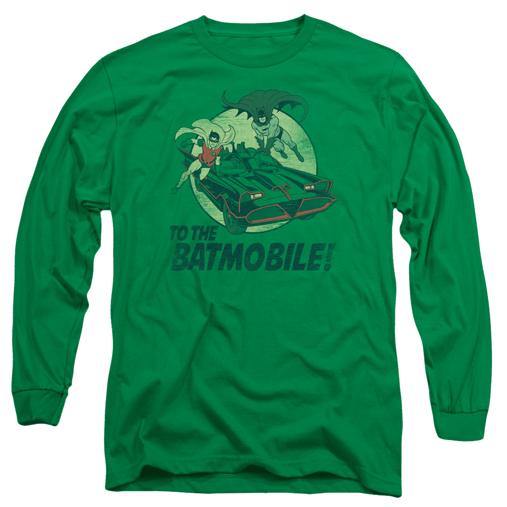 Batman - Classic TV Series To The Batmobile - Men's Long Sleeve T-Shirt Men's Long Sleeve T-Shirt Batman