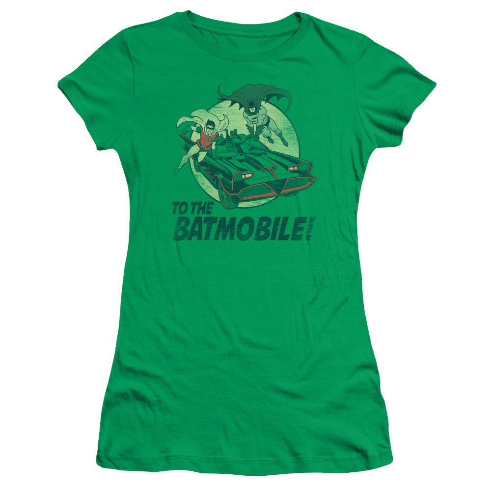 Batman - Classic TV Series To The Batmobile - Juniors T-Shirt Juniors T-Shirt Batman