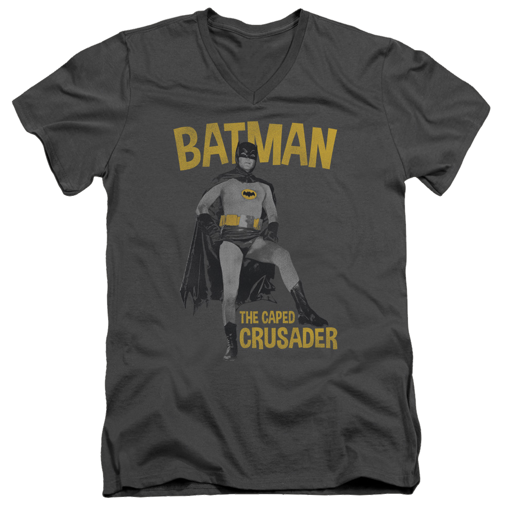Batman - Classic TV Series Caped Crusader - Men's V-Neck T-Shirt Men's V-Neck T-Shirt Batman