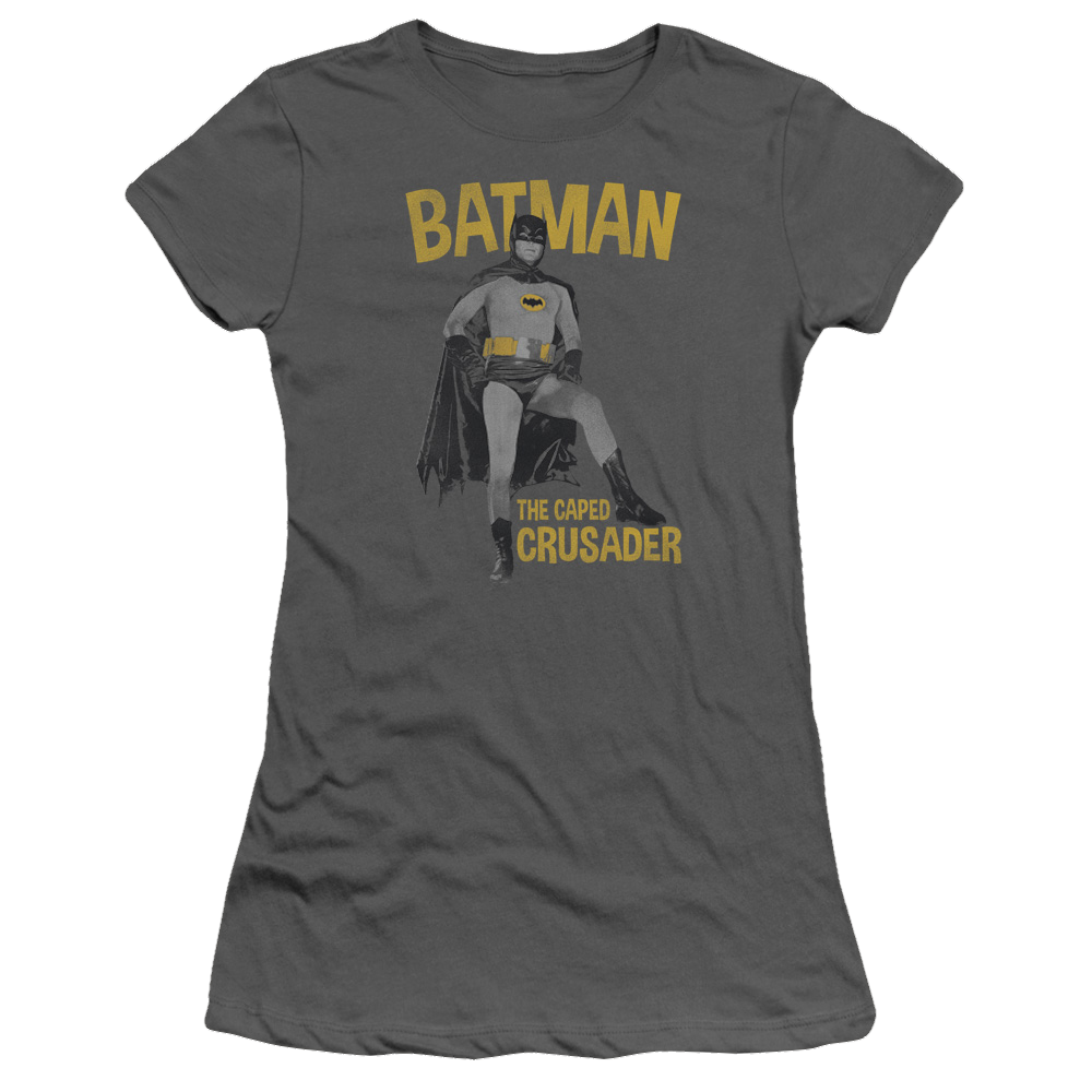 Batman - Classic TV Series Caped Crusader - Juniors T-Shirt Juniors T-Shirt Batman