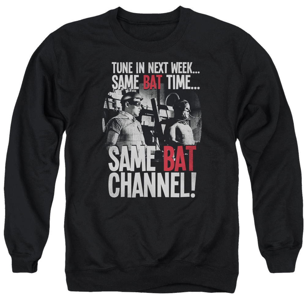 Batman - Classic TV Series Bat Channel - Men's Crewneck Sweatshirt Men's Crewneck Sweatshirt Batman