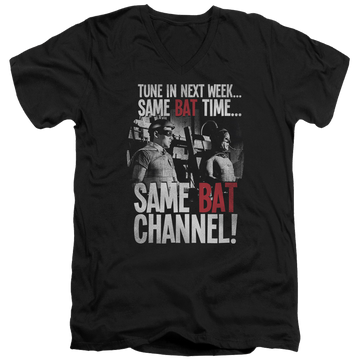 Batman - Classic TV Series Bat Channel - Men's V-Neck T-Shirt Men's V-Neck T-Shirt Batman