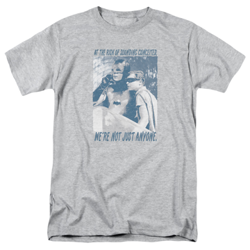 Athletic heather men's regular fit t-shirt with Batman Classic TV Series Boogie Nights graphic