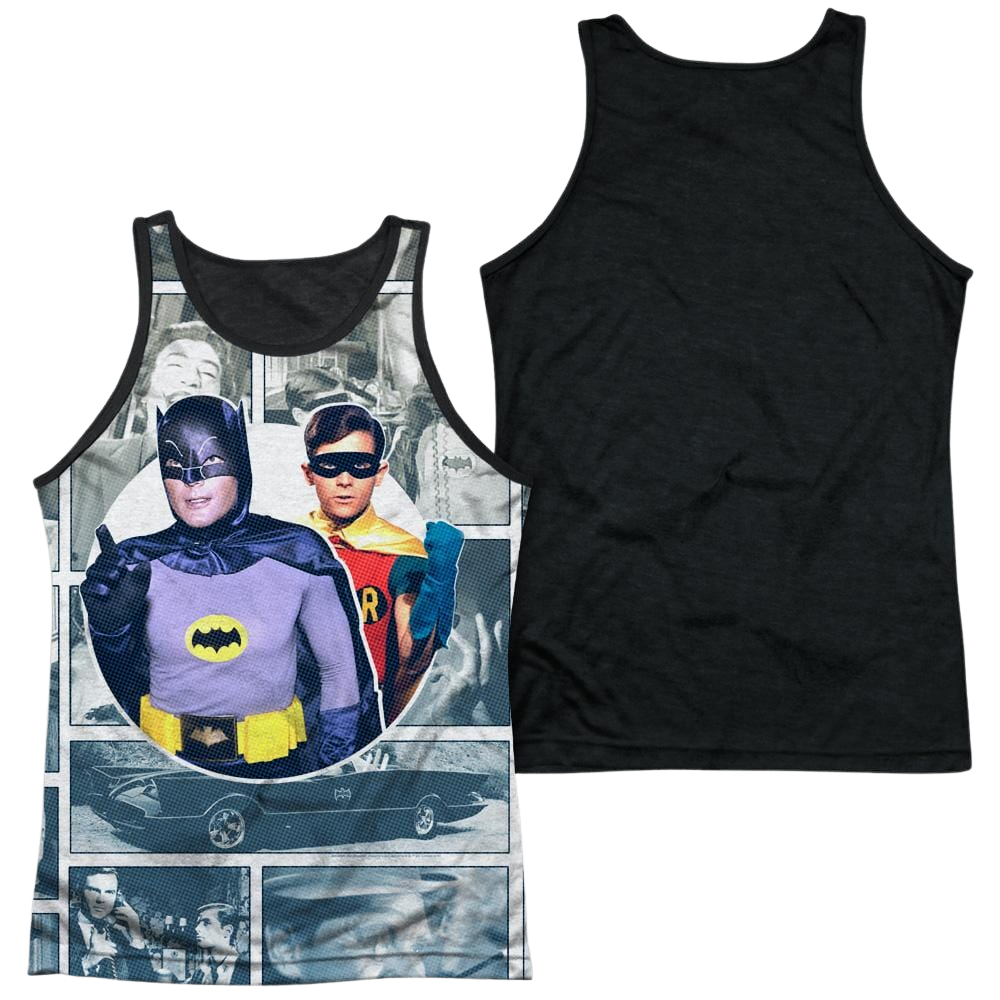 Batman - Classic TV Series 60s Panels Men's Black Back Tank Men's Black Back Tank Batman