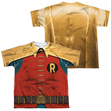 Batman Classic TV Series Robin Costume youth all-over print t-shirt for ages 8 to 12