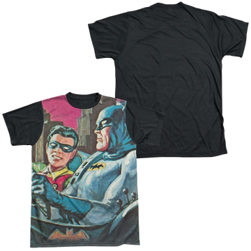 Batman - Classic TV Series Bat Signal - Men's Black Back T-Shirt Men's Black Back T-Shirt Batman