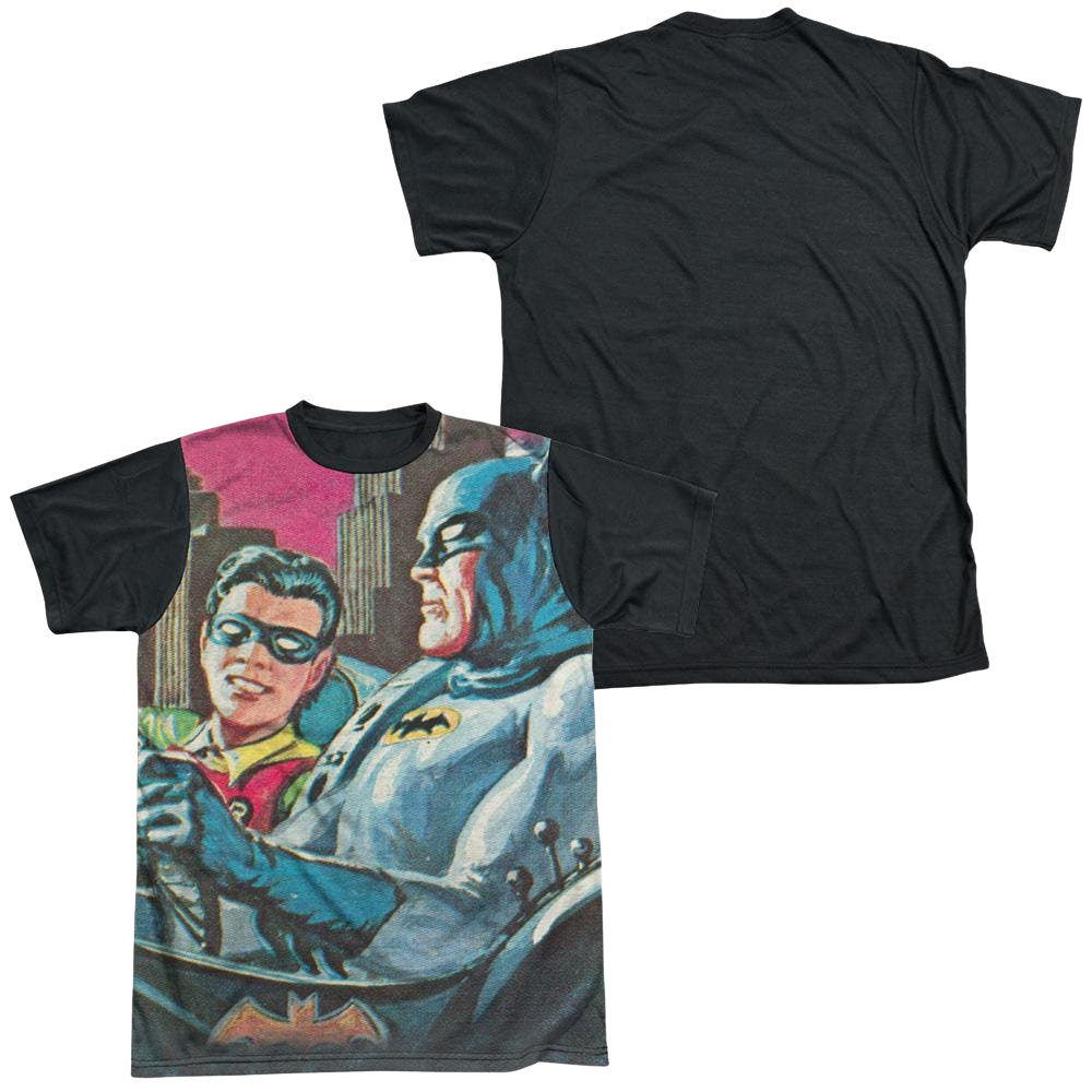 Batman - Classic TV Series Bat Signal - Men's Black Back T-Shirt Men's Black Back T-Shirt Batman