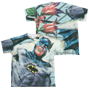 Batman Classic TV Series Foliage youth all-over print t-shirt for ages 8 to 12