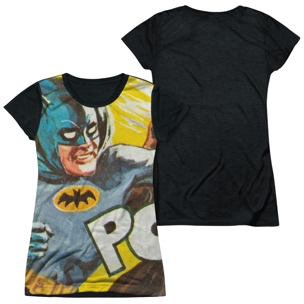 Batman - Classic TV Series On The Chin - Juniors Black Back T-Shirt Juniors Black Back T-Shirt Batman