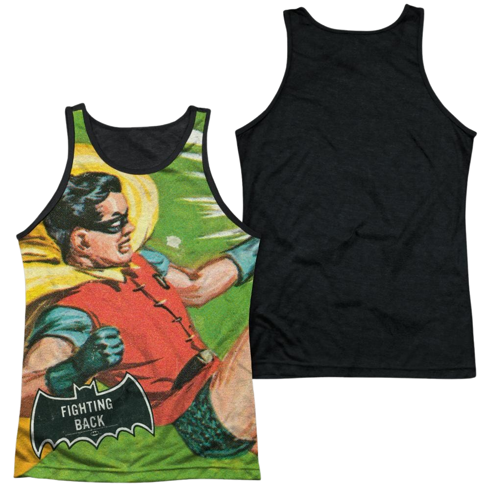 Batman - Classic TV Series Fighting Back Men's Black Back Tank Men's Black Back Tank Batman