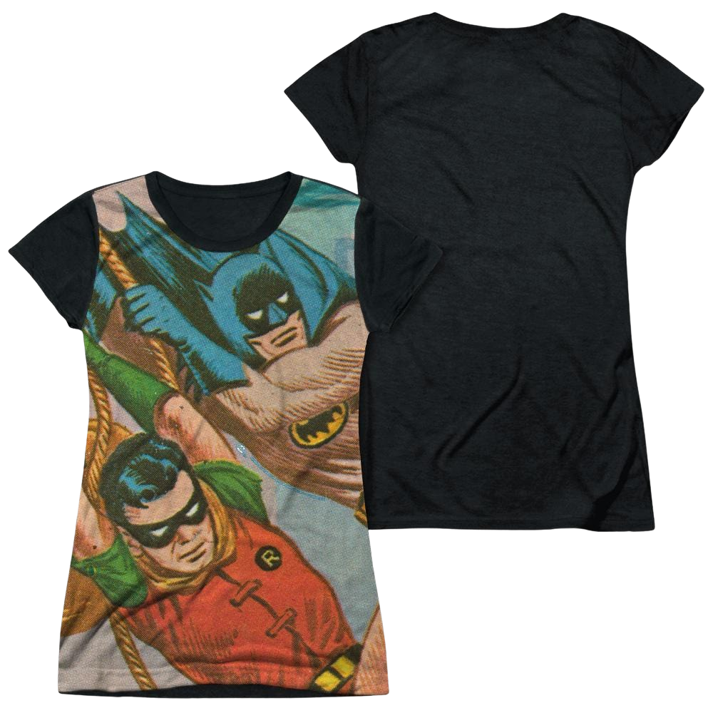Batman - Classic TV Series Nightly Patrol - Juniors Black Back T-Shirt Juniors Black Back T-Shirt Batman