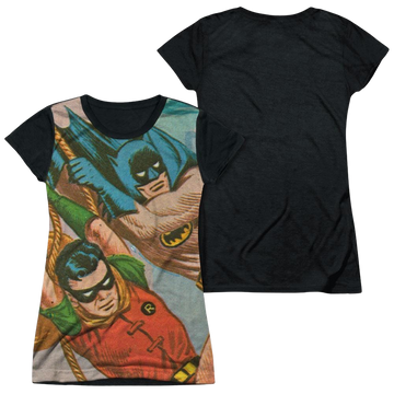 Batman - Classic TV Series Nightly Patrol - Juniors Black Back T-Shirt Juniors Black Back T-Shirt Batman