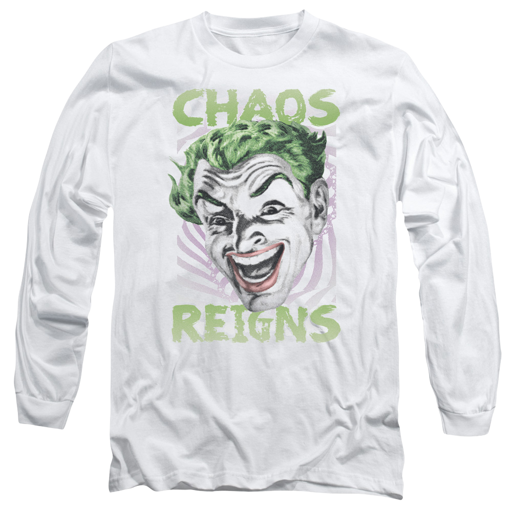 Batman - Classic TV Series Chaos Reigns - Men's Long Sleeve T-Shirt Men's Long Sleeve T-Shirt Batman