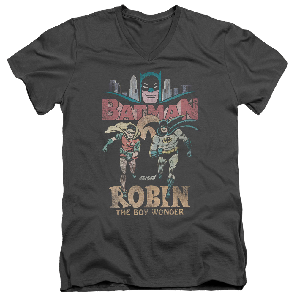 Batman - Classic TV Series Classic Duo - Men's V-Neck T-Shirt Men's V-Neck T-Shirt Batman