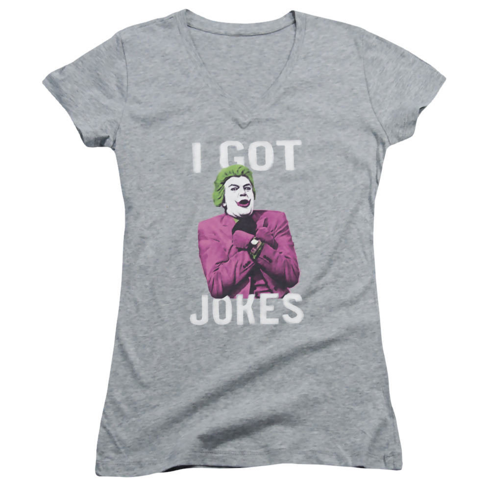 Batman - Classic TV Series Got Jokes - Juniors V-Neck T-Shirt Juniors V-Neck T-Shirt Batman