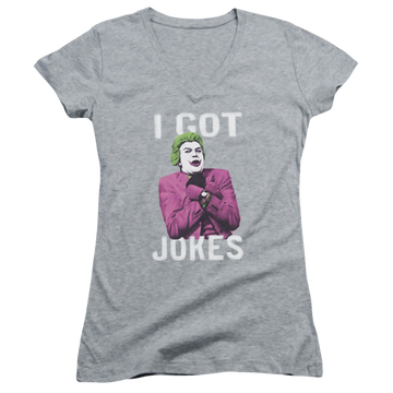 Batman - Classic TV Series Got Jokes - Juniors V-Neck T-Shirt Juniors V-Neck T-Shirt Batman