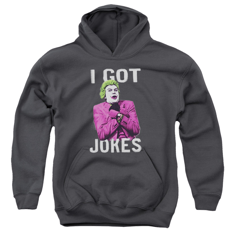 Batman Classic TV Series Got Jokes - Youth Hoodie Youth Hoodie (Ages 8-12) Batman