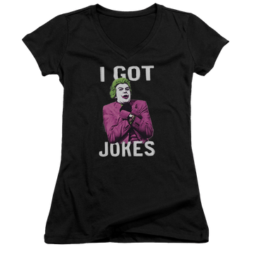 Batman - Classic TV Series Got Jokes - Juniors V-Neck T-Shirt Juniors V-Neck T-Shirt Batman