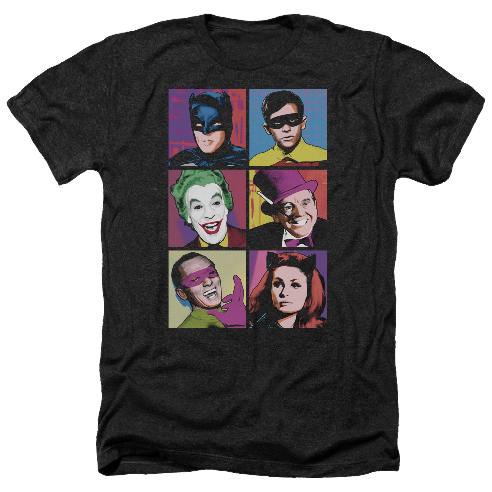Batman - Classic TV Series Pop Cast - Men's Heather T-Shirt Men's Heather T-Shirt Batman